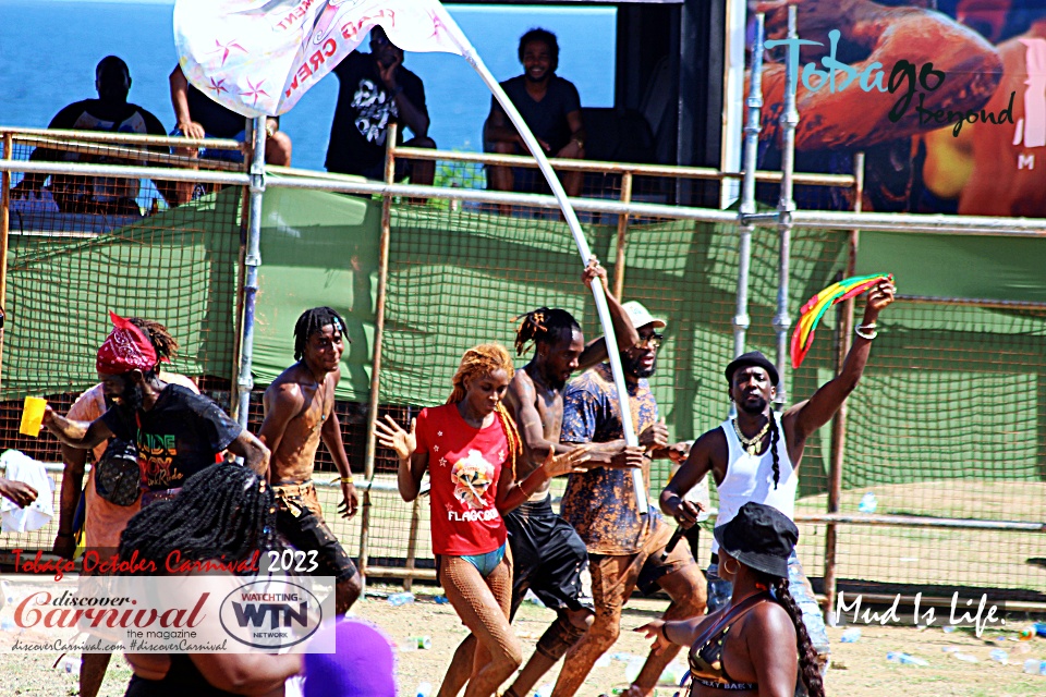 Tobago Carnival 2023 - Scarborough, Tobago.- MIL - Mud is Life.